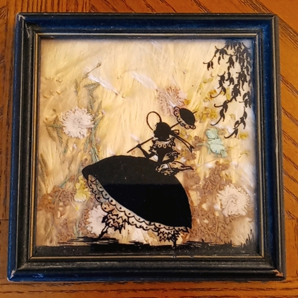 Fisher Pictures Other - Fisher Pictures Silhouettes Reverse Painting Vtg